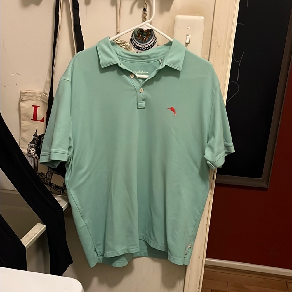 Tommy Bahama Green Polo Shirt Classic Style